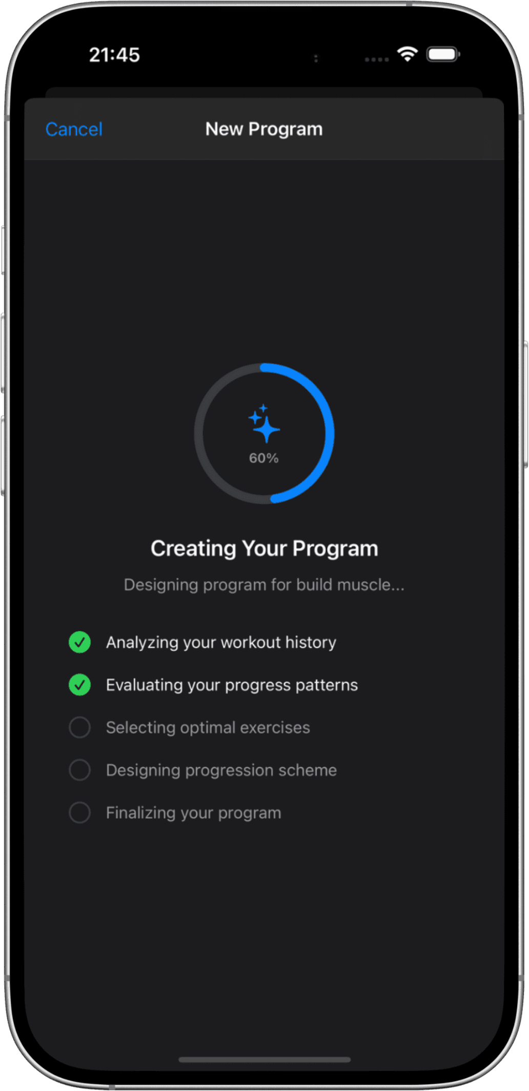 AI-Powered Program Generation mockup